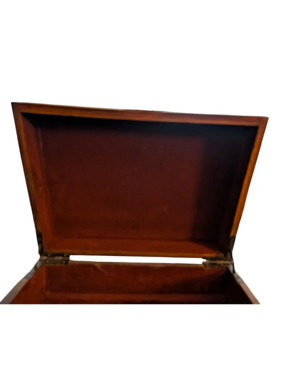 Wooden Handled Decorative Storage Box With Latch By Pier 1 - Rustic Brown Finish